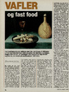 Vafler og fast food