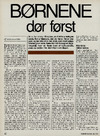 Børnene dør først