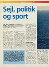 Sejl, politik og sport
