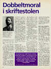 Dobbeltmoral i skriftestolen
