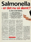 Salmonella - er det nu så slemt?