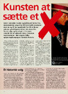 Kunsten at sætte et X