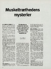 Muskeltræthedens mysterier