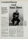 I mesterklasse med Isaac Stern