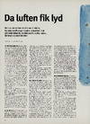 Da luften fik lyd