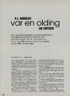 H.C. Andersen var en olding om vinteren