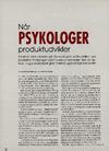 Når psykologer produktudvikler