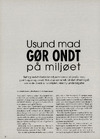 Usund mad gør ondt på miljøet