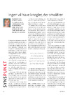 Syspunkt: Ingen vil have knogler, der smuldrer 