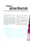 Økologi på amerikansk 