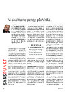 Synspunkt: Vi skal tjene penge på Afrika 