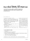 Man skal leve, til man dør 