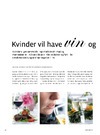 Kvinder vil have vin og måneskin 