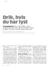 Drik, hvis du har lyst 
