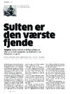 Sulten er den værste fjende
