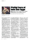 Pinligt bare at lade den ligge