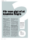 Får man gigt af at knække fingre 