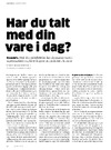 Har du talt med din vare i dag 