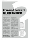 Er mænd bedre til tal end kvinder 