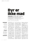 Dyr er ikke mad 
