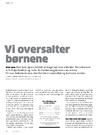 Vi oversalter børnene
