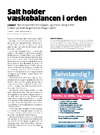 Salt holder væskebalancen i orden
