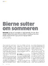 Bierne sulter om sommeren
