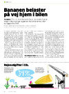 Bananen belaster på vej hjem i bilen