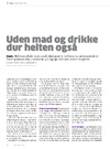 Uden mad og drikke dur helten også