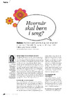 Hvornår skal børn i seng?
