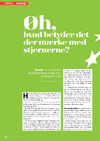 Øh, hvad betyder det der mærke med stjernerne?