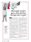 Skal tøjet vaskes igen, hvis det har hængt ude i regn? 