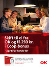 Skift til el fra OK og få 250 kr. i COOP-bonus