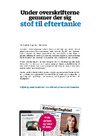 Under overskriften gemmer der sig stof til eftertanke