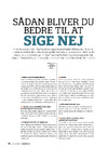 Sådan bliver du bedre til at sige nej