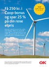 Få 250 kr. i Coop-bonus og 25 % på din rene elpris