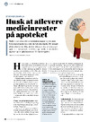 Husk at aflevere medicinrester på apoteket