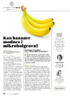 Kan bananer modnes i mikrobølgeovn?