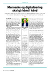 Kommentar: Menneske og digitalisering skal gå hånd i hånd