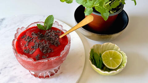 Jordbærsorbet