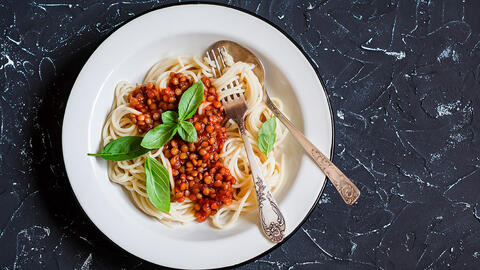 Pasta med linser