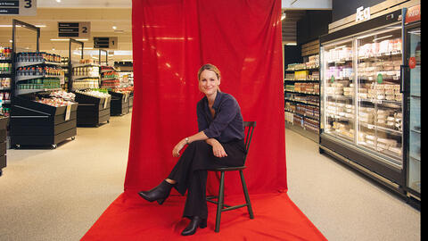 Pernille Skipper i Coop butik 