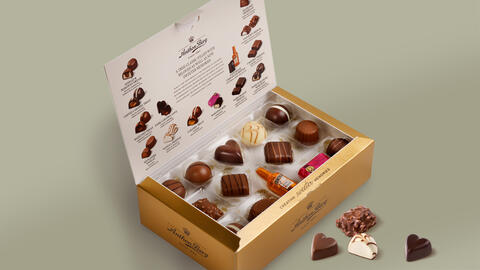 Æske med chokolade