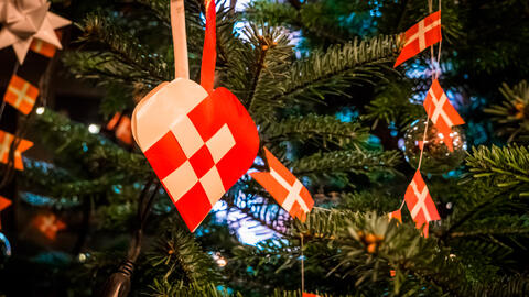 Julehjerte på grantræ