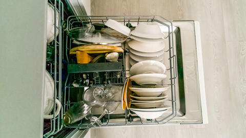 Åben opvaskemaskine