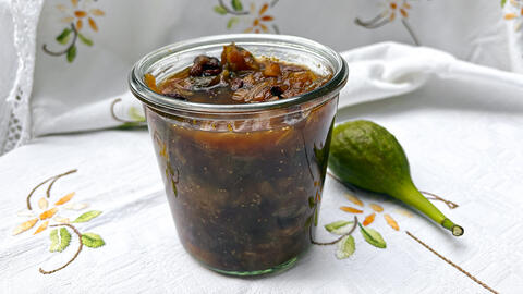 Figenchutney i glas
