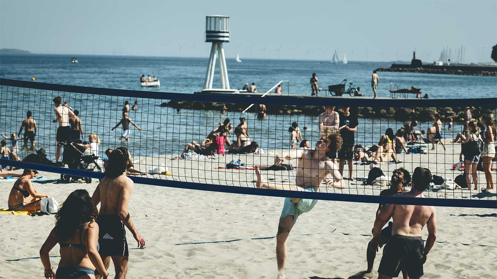 Beach Volley på Bellevue Strand