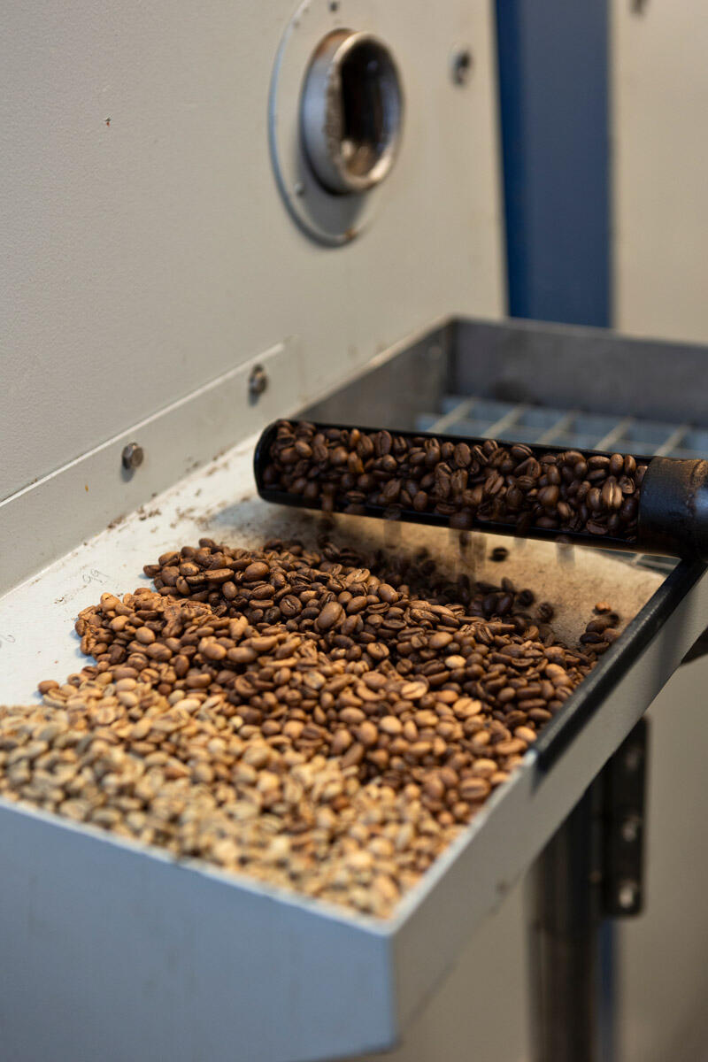 Kaffe ristet i forskellige grader