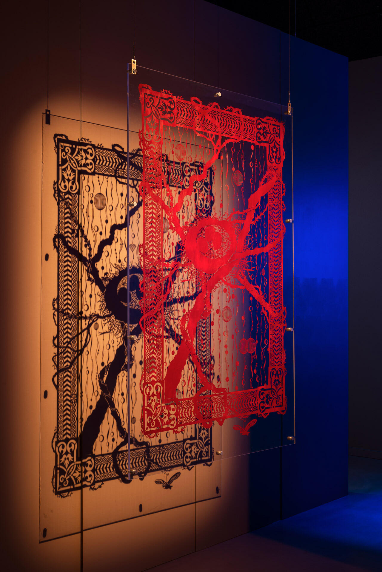 Bit Vejles værk fra udstillingen 'Med saksen som pensel' 