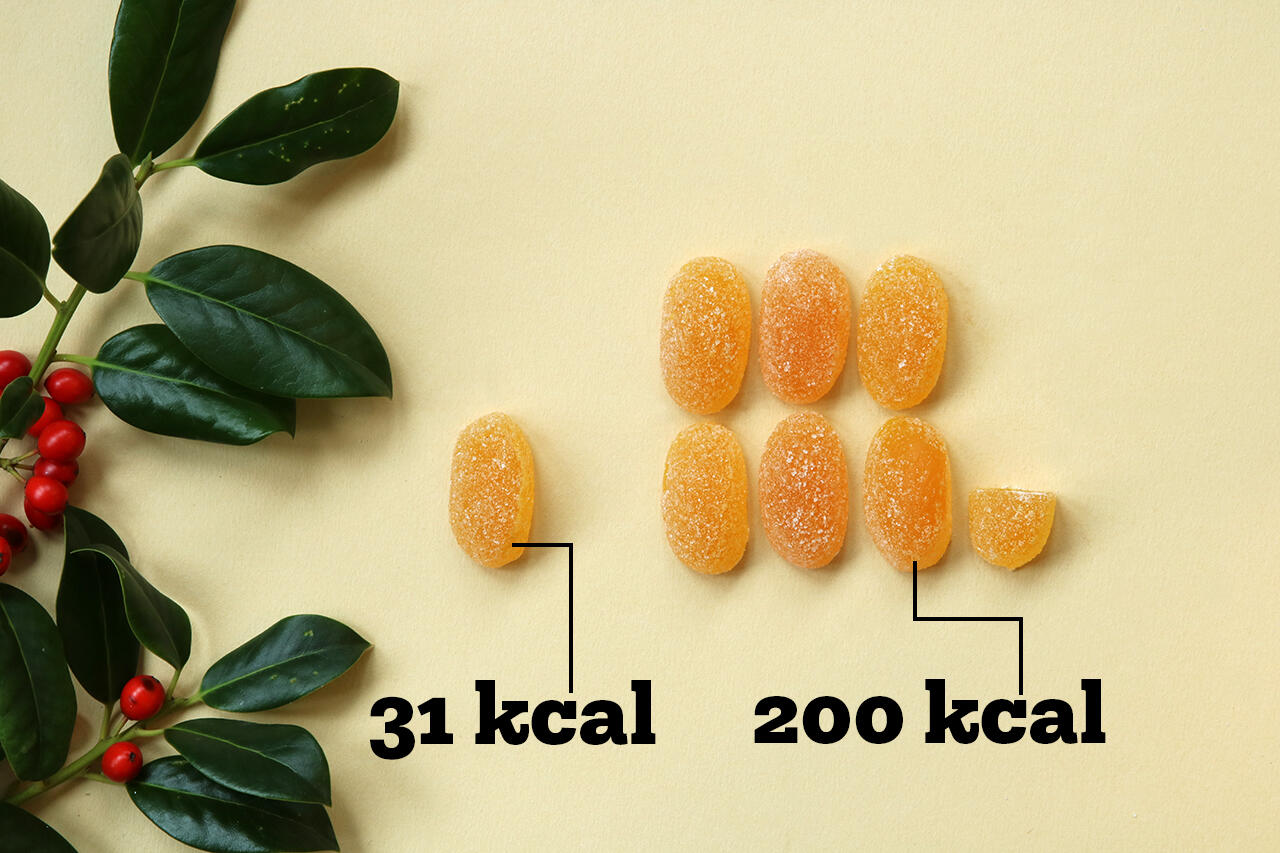 Flæsk eller konfekt med abrikossmag